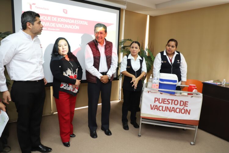 Reactiva Secretaría de Salud campaña intensiva de vacunación en Tamaulipas