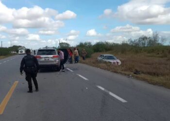 Siete heridos en un accidente carretero en San Fernando, Tamaulipas