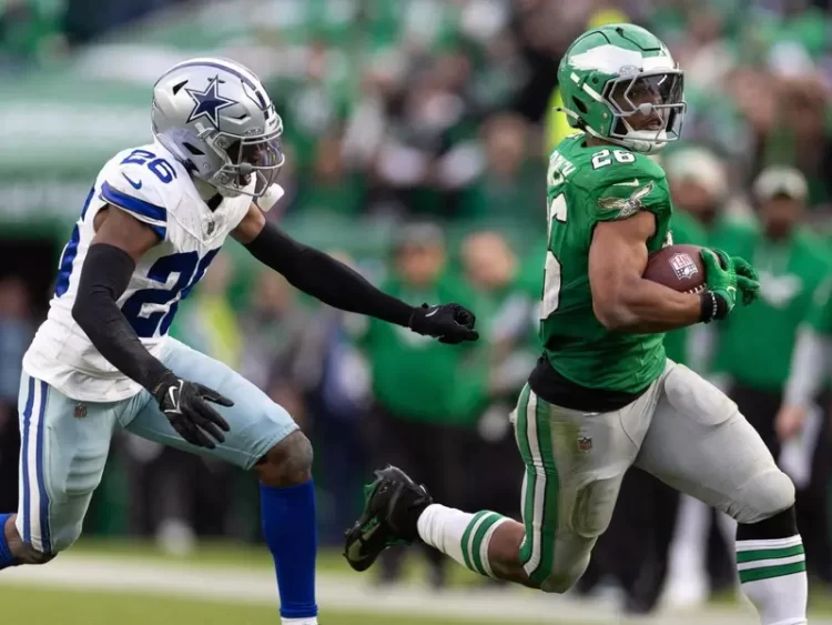 Philadelphia humilla 41-7 a Dallas; Saquon Barkley brilla