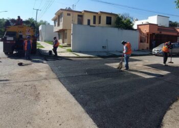 Mejora Gobierno de Victoria más de 17 mil metros cuadrados de calles.