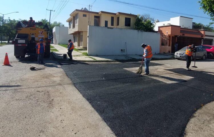 Mejora Gobierno de Victoria más de 17 mil metros cuadrados de calles.