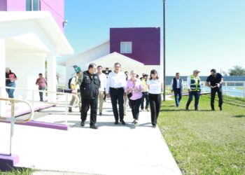 Supervisan Américo y María, sitio adecuado para albergar migrantes deportados en Tamaulipas