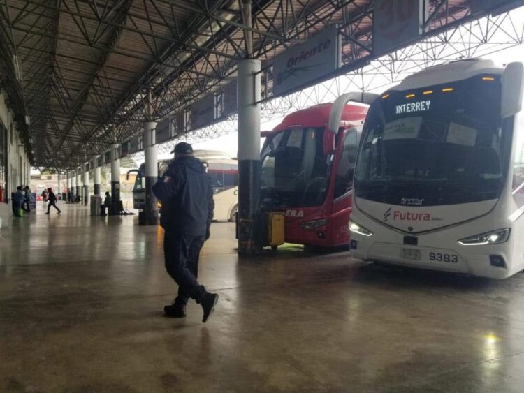 Mantiene Guardia Estatal vigilancia en Centrales de Autobuses de Tamaulipas