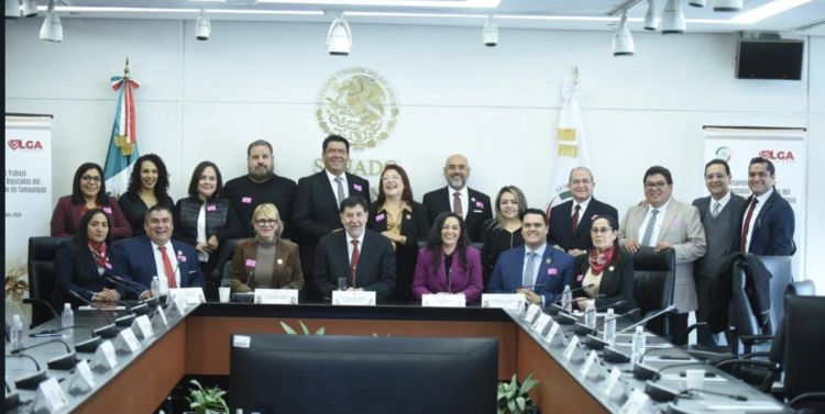 Dutados tamaulipecos realizan una visita al Senado de la República