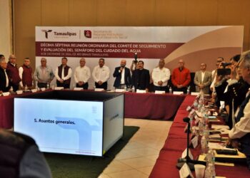 El rojo Semáforo del Agua en los diez municipios de la frontera de Tamaulipas