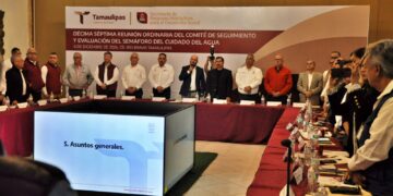 El rojo Semáforo del Agua en los diez municipios de la frontera de Tamaulipas