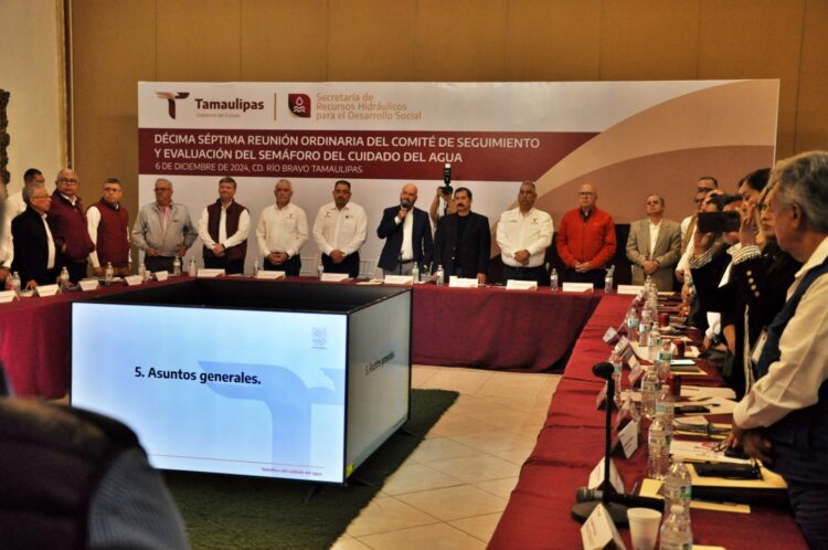 El rojo Semáforo del Agua en los diez municipios de la frontera de Tamaulipas