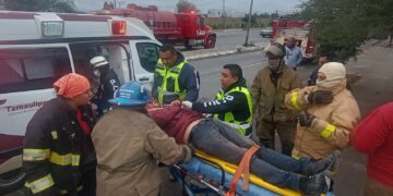 Conductor herido en accidente