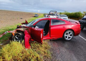 Carambola vehicular en carretera Victoria – Matamoros