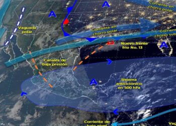 Frente frío 13 y lluvias fuertes en el norte y noreste de México