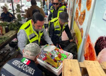 Decomisan pirotecnia ilegal