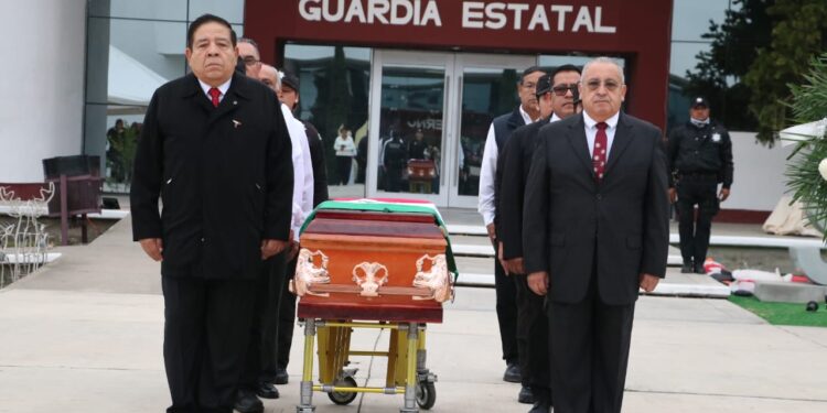 Despiden a guardia estatal caído en cumplimiento del deber en San Carlos, Tamaulipas