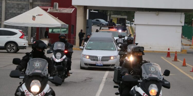 Despiden a guardia estatal caído en cumplimiento del deber en San Carlos, Tamaulipas