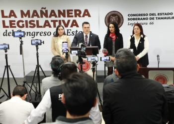 Anuncian conferencia de prensa mañaneras en Palacio Legislativo tamaulipeco