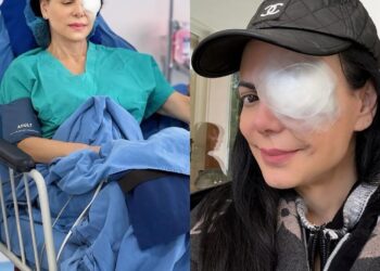 Maribel Guardia compartió una foto en hospital tras someterse a una cirugía ocular.