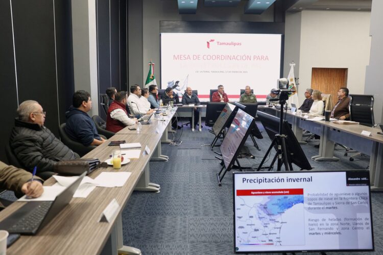 Onda gélida podría traer nieve el martes a frontera de Tamaulipas y sierra de San Carlos