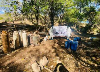 Semar inhabilita otros dos narcolaboratorios en poblado Los Cedros, Sinaloa