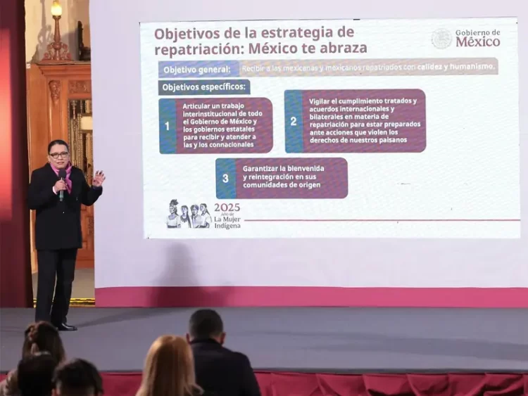 ‘México te Abraza’ dará atención integral a connacionales repatriados: Rosa Icela Rodríguez