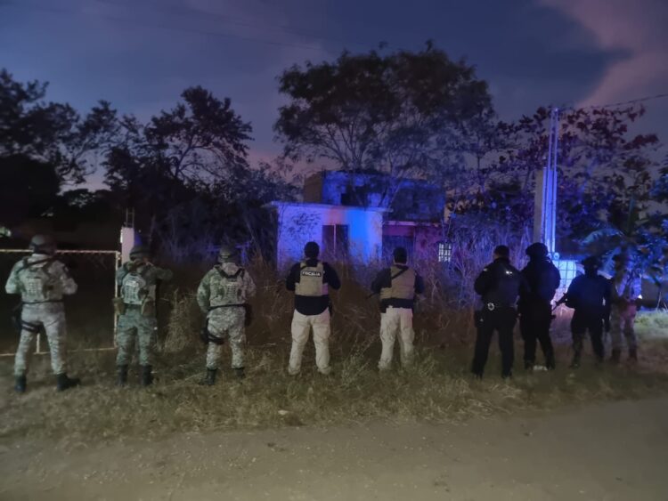 Realizan cateo de vivienda en Col. Nuevo Tamaulipas de Aldama por narcomenudeo