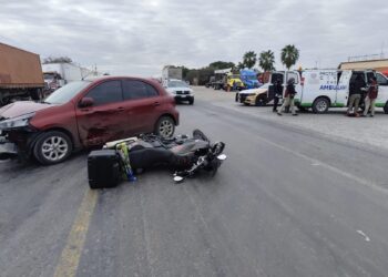 Dos motociclistas lesionados en la carretera Cd. Victoria-Tampico