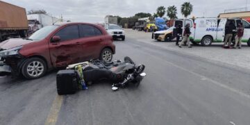Dos motociclistas lesionados en la carretera Cd. Victoria-Tampico