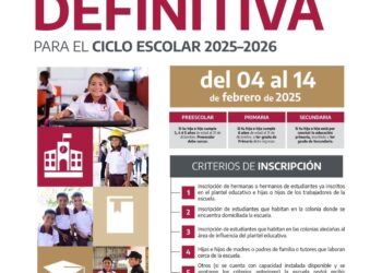 Invita SET a inscribir a niñas y niños a educación básica para el ciclo escolar 2025-2026