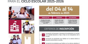Invita SET a inscribir a niñas y niños a educación básica para el ciclo escolar 2025-2026