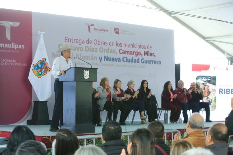 Impulsa Américo Villarreal a cinco municipios ribereños con 243.6 MDP en obras