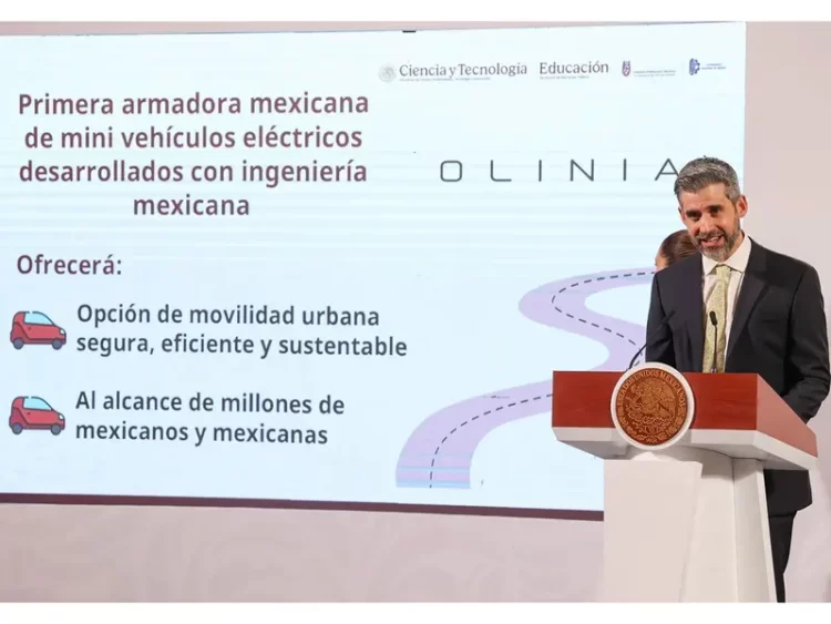 Presentan ‘Olinia’, armadora mexicana de autos eléctricos; costarán entre 90 y 150 mil pesos