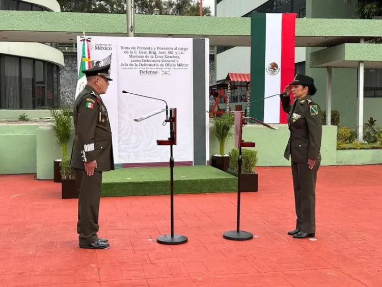 Asume la General brigadier Mariana de la Cruz Defensoría de Oficio Militar