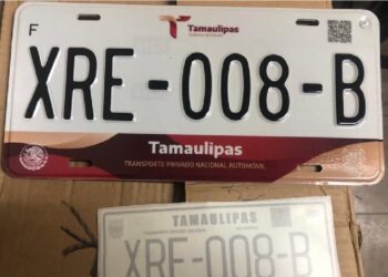 Ofrecen Oficinas Fiscales de Tamaulipas envío de placas vehiculares a domicilio