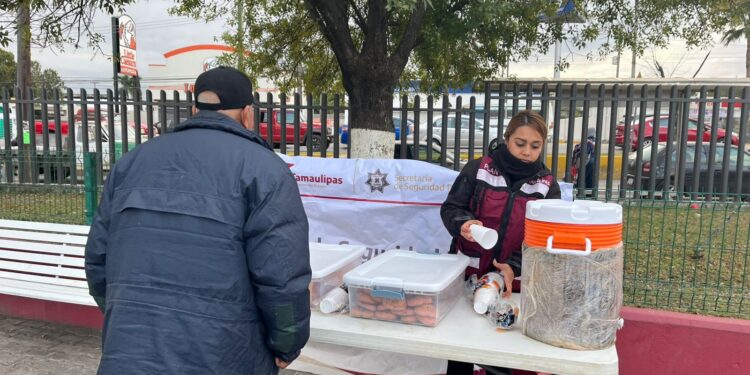Apoya Guardia Estatal a familias ante bajas temperaturas