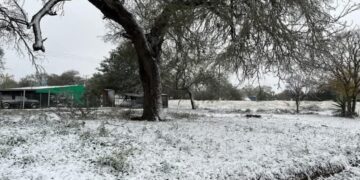 Sorprende nevada en San Nicolás, San Carlos y Cruillas de la zona centro de Tamaulipas