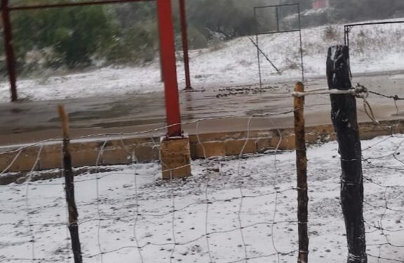 Sorprende nevada en San Nicolás, San Carlos y Cruillas de la zona centro de Tamaulipas