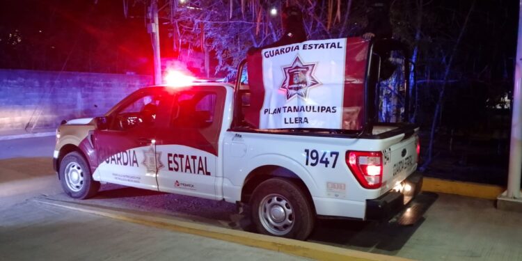Guardia Estatal despliega Operativo Plan Tamaulipas en Llera por frente frío
