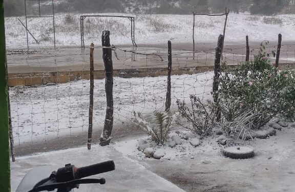 Sorprende nevada en San Nicolás, San Carlos y Cruillas de la zona centro de Tamaulipas