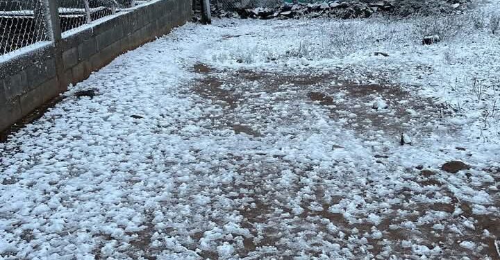 Sorprende nevada en San Nicolás, San Carlos y Cruillas de la zona centro de Tamaulipas