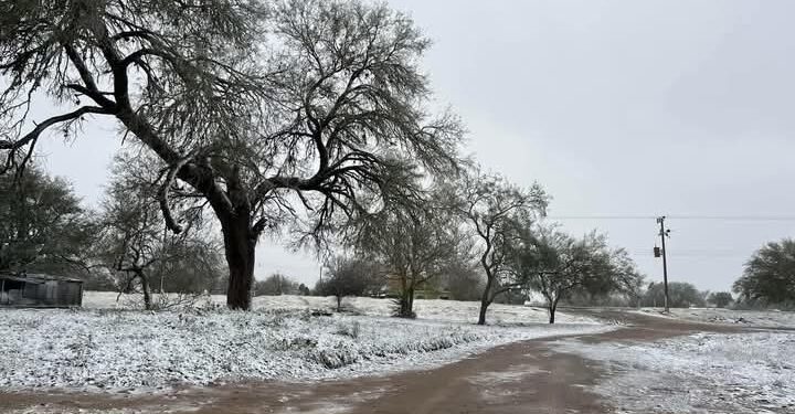 Sorprende nevada en San Nicolás, San Carlos y Cruillas de la zona centro de Tamaulipas