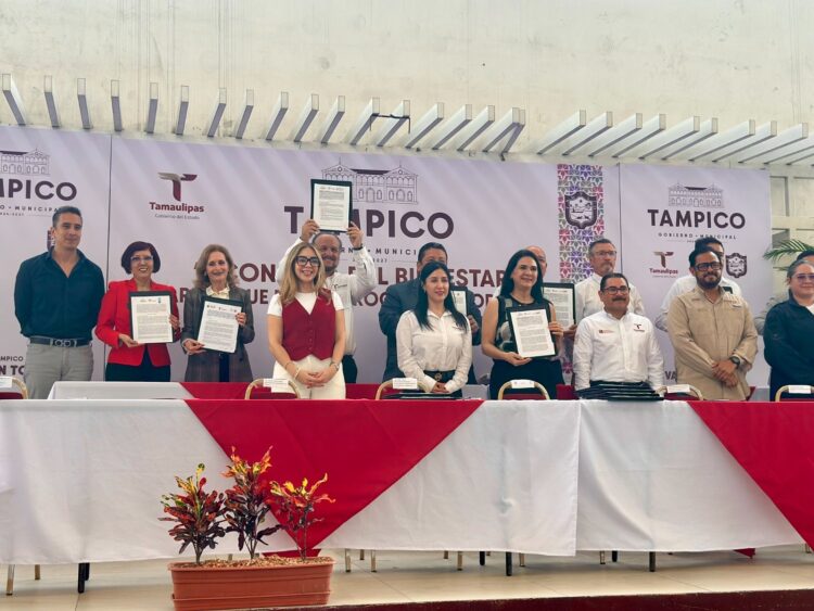 Firma Universidad Tecnológica del Mar de Soto la Marina convenio con el Gobierno de Tampico
