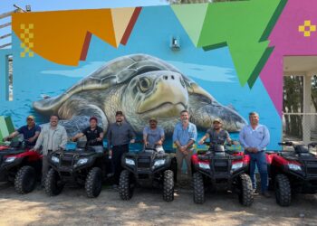 Vigilarán seis campos tortugueros en Soto la Marina, Tamaulipas con 14 cuatrimotos