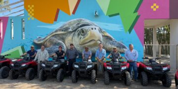 Vigilarán seis campos tortugueros en Soto la Marina, Tamaulipas con 14 cuatrimotos