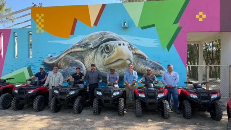 Vigilarán seis campos tortugueros en Soto la Marina, Tamaulipas con 14 cuatrimotos