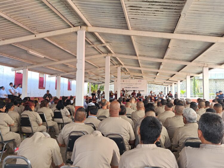 Ofrece Banda de Música del Estado de Tamaulipas concierto en el penal de Cd. Victoria