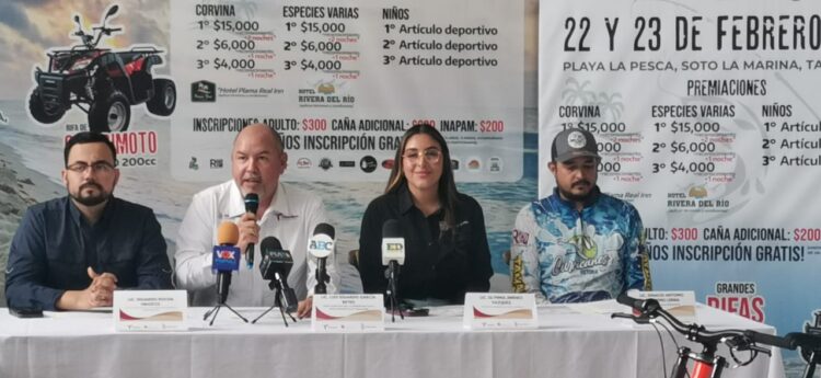 Invitan a torneo de pesca de corvina en playa de Soto la Marina este 22 y 23 de febrero