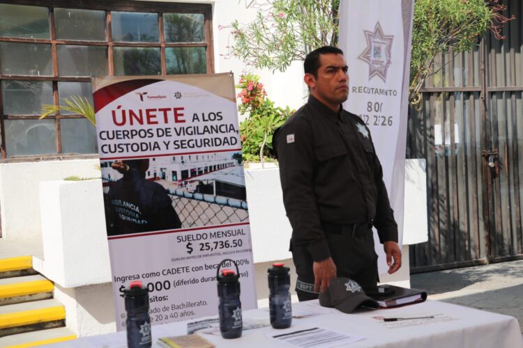 Fortalece SSPT convocatoria para el reclutamiento de custodios penitenciarios