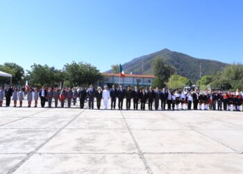 Preside gobernador de Tamaulipas Américo Villarreal ceremonia del Día de la Bandera en C. Victoria