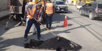 Lleva Gobierno de Victoria programa de bacheo a más de 130 colonias.