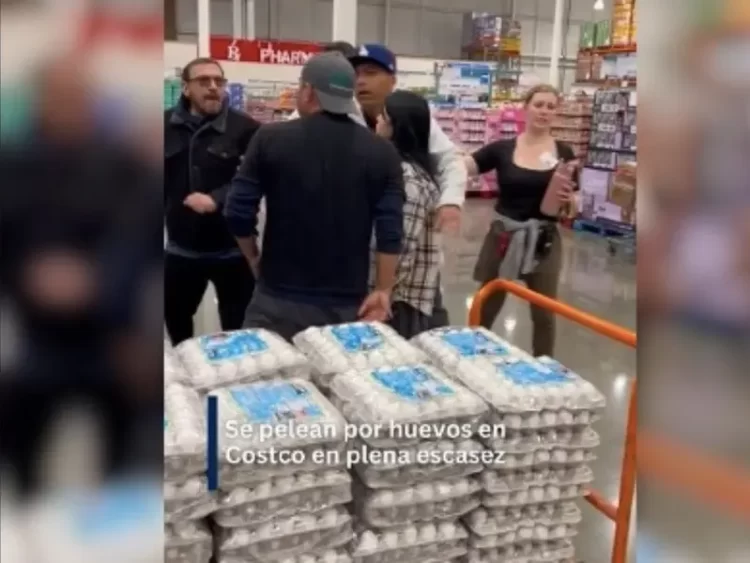 Pelean en Estados Unidos por huevo ante escasez y aumento de precio