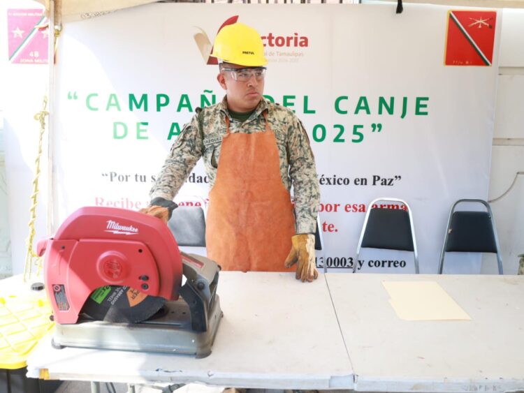 El 21 de febrero concluye campaña de Canje de Armas en Cd. Victoria