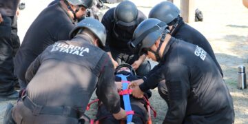Concluye Guardia Estatal primer bloque del Curso de Medicina Táctica Policial 2025
